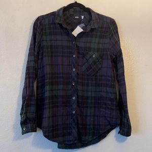 BDG Plaid Button Down (S)